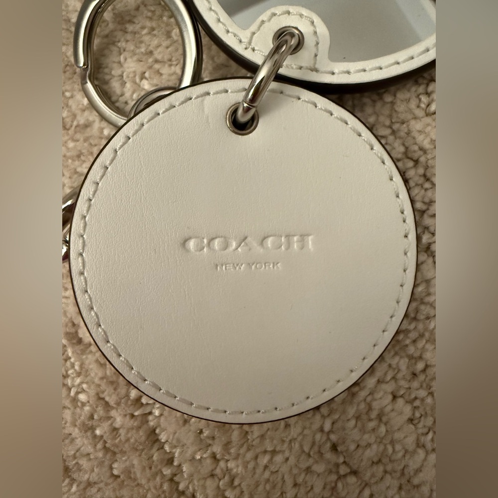 Coach Christmas Train Mirror Keychain Bag Charm - Picture 4 of 4